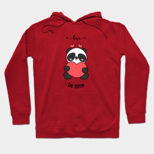 Cute Panda Be Mine Hoodie